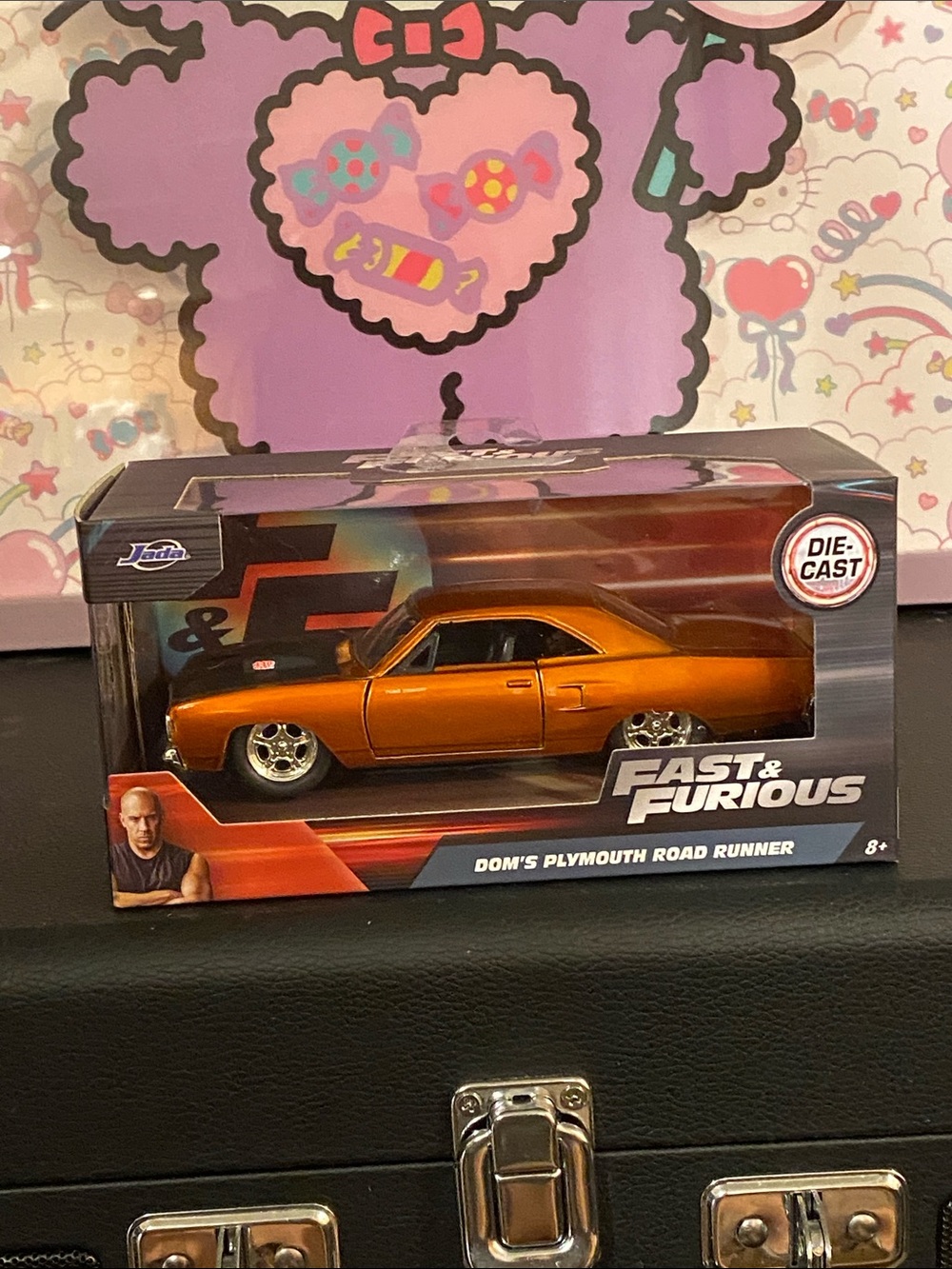 NIB 1:32 Dom's Plymouth Road Runner Die-Cast 🧡🖤
